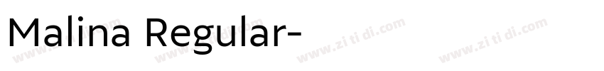 Malina Regular字体转换
